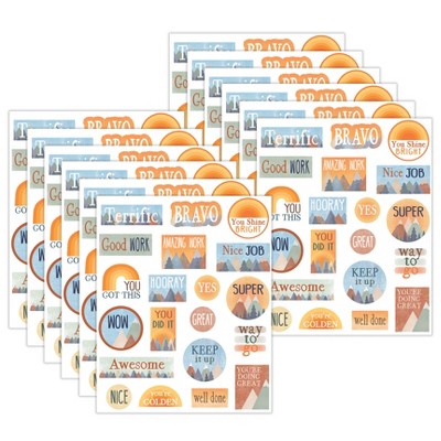 Teacher Created Resources® Moving Mountains Stickers, 120 Per Pack, 12 Packs