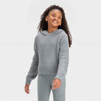 Girls' Cozy Hooded Sweatshirt - art class™
