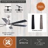VAXCEL Wheelock Satin Nickel Indoor Ceiling Fan with Light Kit and Remote - 3 of 4