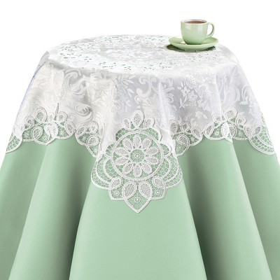 Collections Etc Delicate Lace Table Topper
