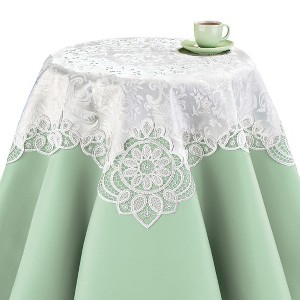 Collections Etc Delicate Lace Table Topper - 1 of 2