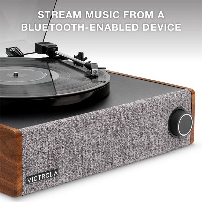 Victrola Walnut Bluetooth Belt Drive Record Player