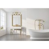 Savoy House Garnet 4 - Light Vanity in  Warm Brass - 3 of 3