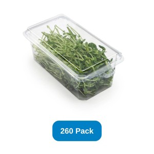 Good Natured Products 2 - 3 oz. Top Seal Hanging Fresh Herb & Microgreen - Package Clear Good Natured Compostable PLA - Case of 260 - 1 of 3