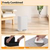 12 Liter 3.2 Gallon Stainless Steel Trash Can, Step On Pedal, Soft Close Lid, Removable Inner Bucket, Brushed Finish, Black - 4 of 4