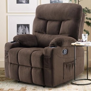 Bencmate Sofas Small Recliner Chair for Home Living Room, Bedroom, Indoor Sofas for Adults, Brown,33.5"*28.9"*40.9" - 1 of 4