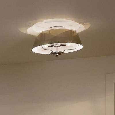 Luella 3-Light Polished Nickel Drum Pendant