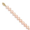 Black Bow Jewelry 8-9mm, Pink FW Cultured Pearl & 14k Yellow Gold Clasp Necklace - 2 of 4