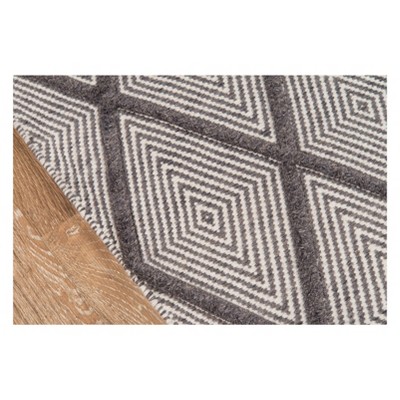Handmade Woolen Comfort 60" Rectangular Blue Diamond Rug