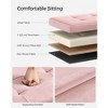 SONGMICS Storage Ottoman Bench Folding Storage Footrest 2 Extra Storage Boxes Hold up to 660 lb - 2 of 4