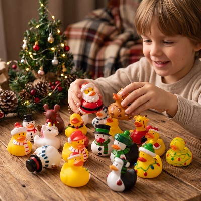 Rubber Duck Advent Calendar with 24 Floating Bath Ducks for Christmas Countdown