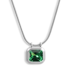 EVRY JEWELS WATERPROOF Gold or Silver Plated Stainless Steel Ethereal Necklace - 1 of 4