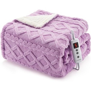 Heated Blanket Electric Blanke Soft with 4 Heating Levels & Auto Off, Overheat Protection, Machine Washable, ETL Certification - 1 of 4