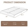 Low Bed Frame 6 Inch Heavy Duty Metal Platform Bed Frame Low Profile, Mattress Foundation, No Box Spring Needed - 3 of 4