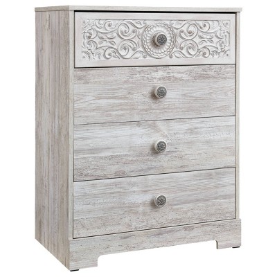 Paxberry 4 Drawer Chest Whitewash - Signature Design by Ashley