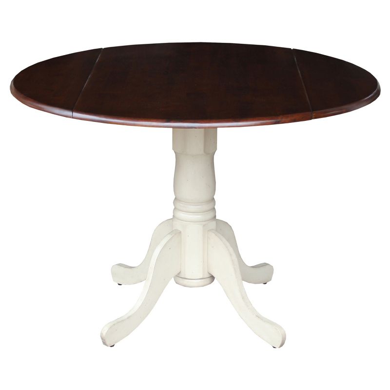 42" Mason Round Dual Drop Leaf Dining Table - International Concepts, 1 of 10