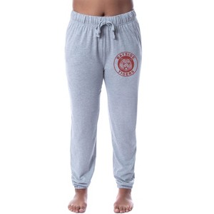 Saved By The Bell Womens' Bayside Tigers High Sleep Lounge Pajama Pants Grey - 1 of 3