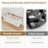 Drawer Dresser, Modern Fluted Dressers for Bedroom with Wood Top, Wooden Dresser & TV Stand,Clothes Storage for Living Room,Hallway - 4 of 4