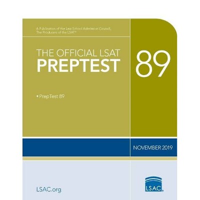 The Official LSAT Preptest 89 - by  Law School Admission Council (Paperback)