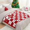 Lomsoe Candy Cane Throw Blanket Red Christmas Blanket, Ultra Soft Cozy Decorative Throw Blanket for Christmas. - 4 of 4