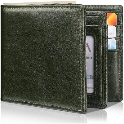 Paaaawaters Mens Wallet Genuine Leather Bifold RFID Blocking Wallet for Men