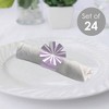 Big Dot of Happiness Purple Stripes - Simple Party Paper Napkin Holder - Napkin Rings - Set of 24 - 2 of 4