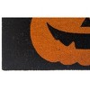 Kate Aurora Halloween Jack O' Lantern Pumpkin Bristled Coir Outdoor Welcome Mat - 18"x30" - 3 of 3