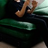 UPHA Rectangular Ottoman Footstool in Corduroy Fabric and Cushions - 3 of 4