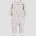 Carter's Just One You®️ Baby Boys' Camp Footed Pajama - Gray