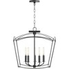 Quorum Lighting Mantle 5 - Light Pendant in  Matte Black - 2 of 3