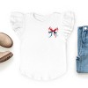 The Juniper Shop Patriotic Bow Star Coquette Flutter Sleeve Tee - 3 of 4