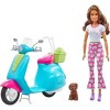 Barbie Fashionistas Travel Doll & Scooter Playset with Pet Puppy and Accessories - 2 of 4