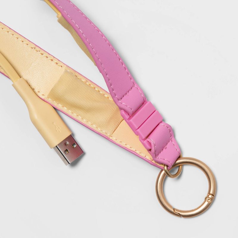 Wrist Strap with 8" Lightning to USB-A Charging Cable - heyday™, 4 of 5