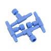 Unique Bargains Fish Tank Aquarium T Shaped Air Line Tubing Control Valve Connector 4 Pcs - 3 of 3