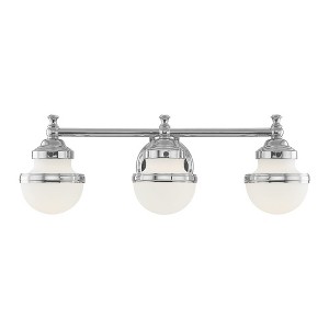 Livex Lighting Oldwick 3 - Light Vanity in  Polished Chrome - 1 of 1
