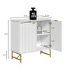 CLIHOME 31.5 in H MDF Indoor Furniture Freestanding Decorative Storage Cabinet - 4 of 4