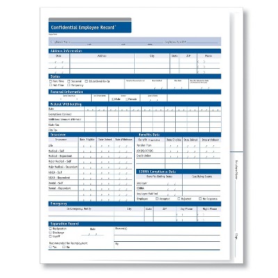 Complyright Confidential Employee Records Folder Expanded Pack Of 25 ...