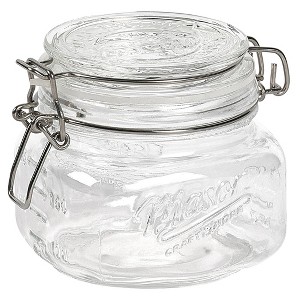 Mason Craft & More 17oz Set of 4 Tall Mini Clamp Jars - 1 of 4