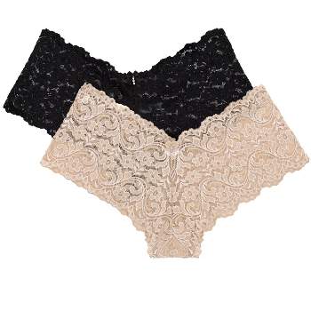 Smart & Sexy Women's Lace Crotchless Panty 2-pack : Target