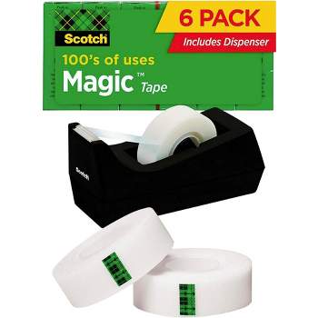 Scotch 810 Magic Tape, 0.75 X 1000 Inch, Matte Clear, Pack Of 10 : Target