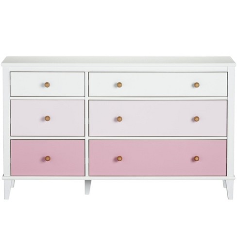 Little Seeds Monarch Hill Poppy 6 Drawer Dresser With 2 Sets Of Knobs ...