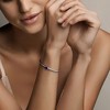 EVERLY JEWELRY | Sterling Silver 6.3/4 CT TGW Created Blue Sapphire and Created White Sapphire Bracelet, 7.25-inch - 3 of 4