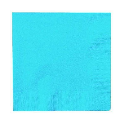 50ct Blue & White Polka Dot Cocktail Beverage Napkin