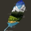 Junior's Design By Humans Wherever wind takes me By Sebasebi T-Shirt - 2 of 3