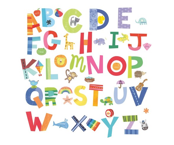 Wallies&#174; Wall Play Alphabet Fun Peel & Stick Wall Decals