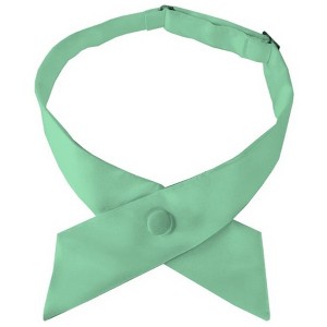 Women's Solid Color 1.75" W x Up to 19" L Crossover Tie Uniform Adjustable Neck tie - 1 of 3