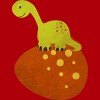 Junior's Design By Humans Happy Cute Dino By parjono T-Shirt - 2 of 3