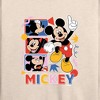 Women's - Disney - Mickey Tribute Panels Lightweight French Terry Wide Neck Long Sleeve Shirt - 2 of 4