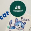 Jacksonville University Primary Logo Automotive Car Refrigerator Locker Vinyl Circle Magnet - 4 of 4