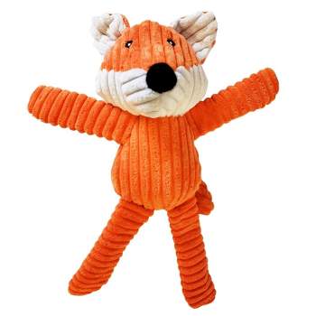 American Pet Supplies Victor The Fox - Corduroy Squeaker Plush Dog Toy
